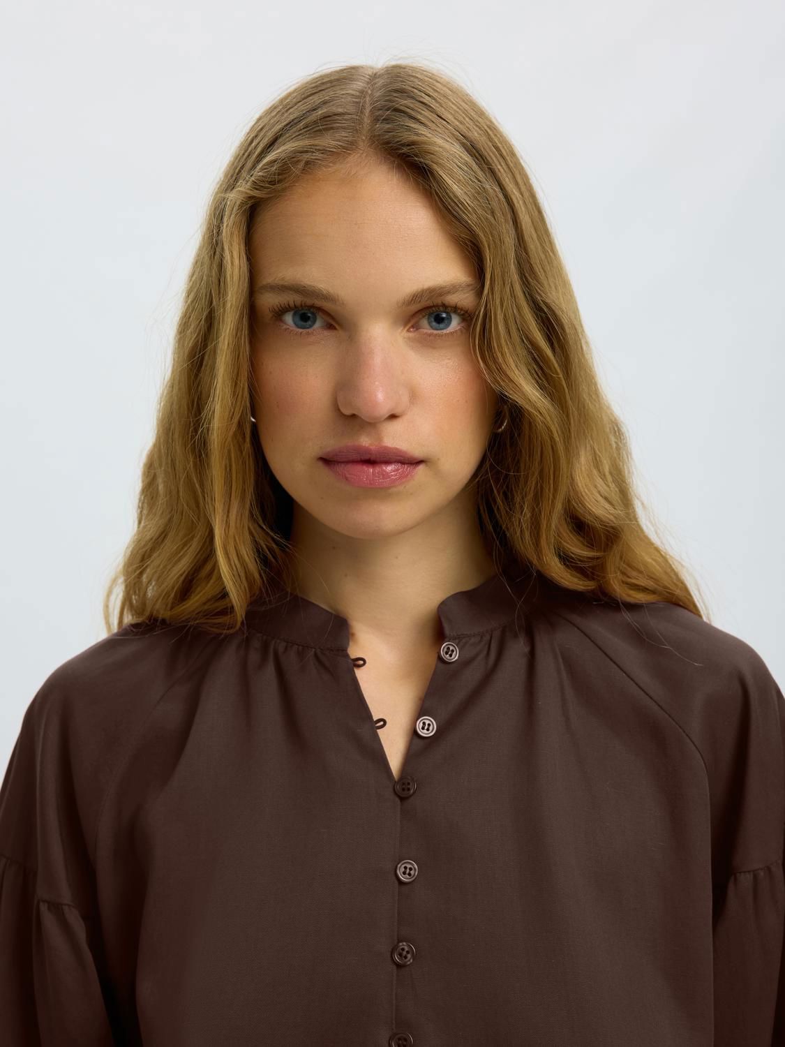 Slwdonna Ls Shirt Noos Brun