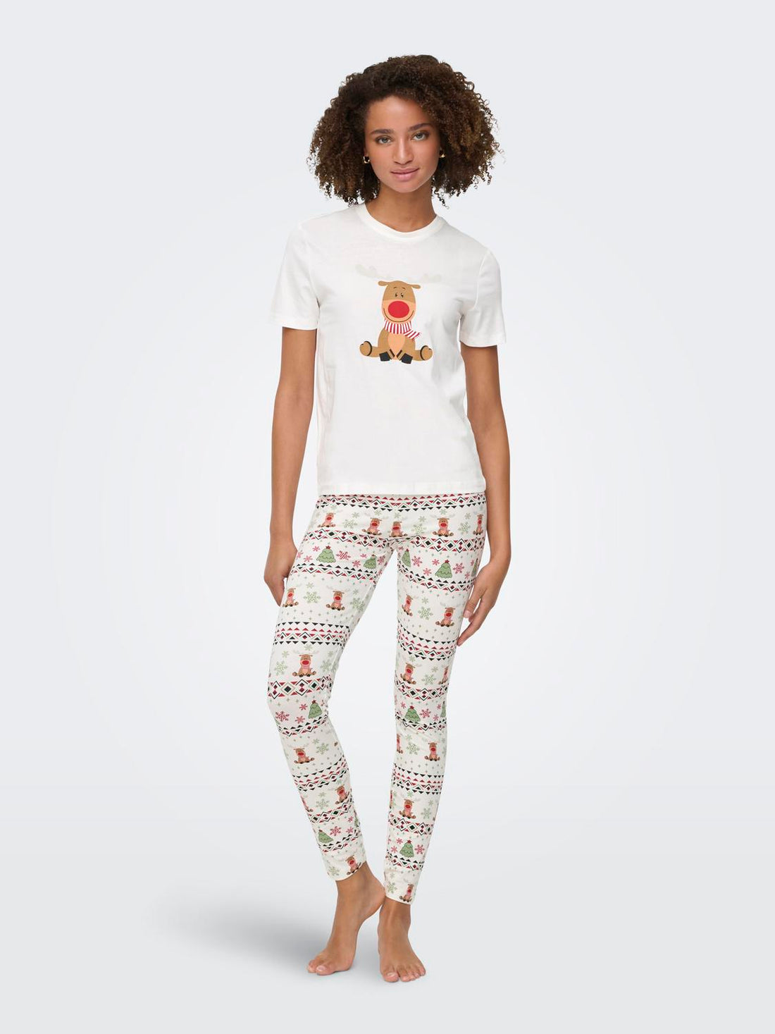 Onlxmas Elfi Life Top/leggings Set Csjrs Hvit