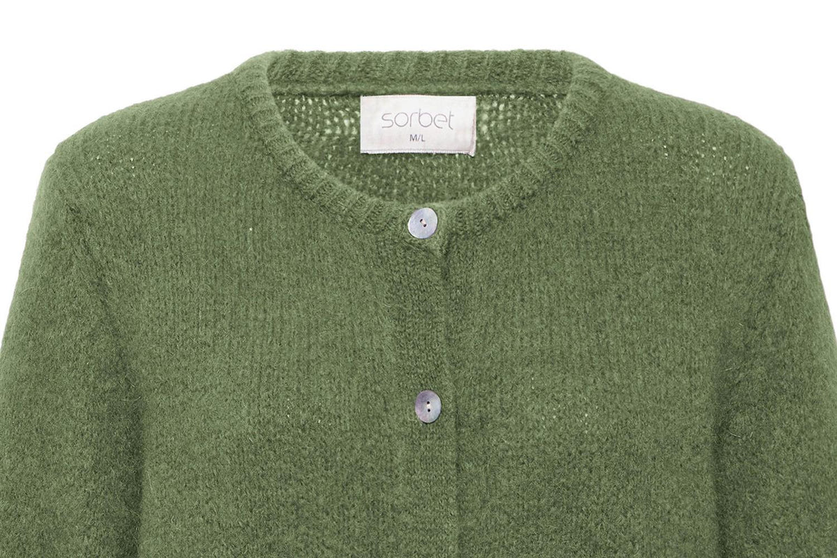 Sbgulvig Knit Cardigan Grønn
