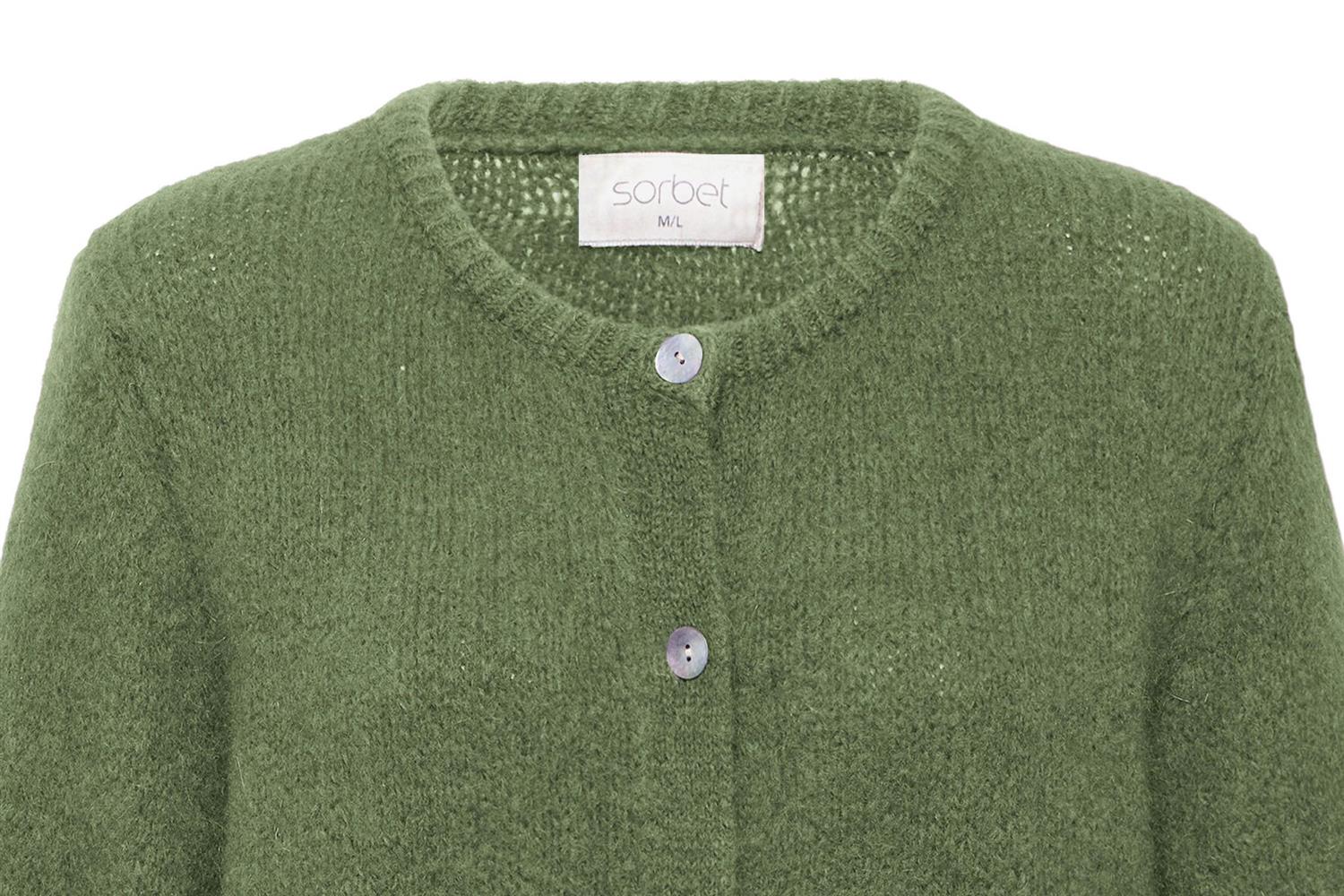 Sbgulvig Knit Cardigan Grønn