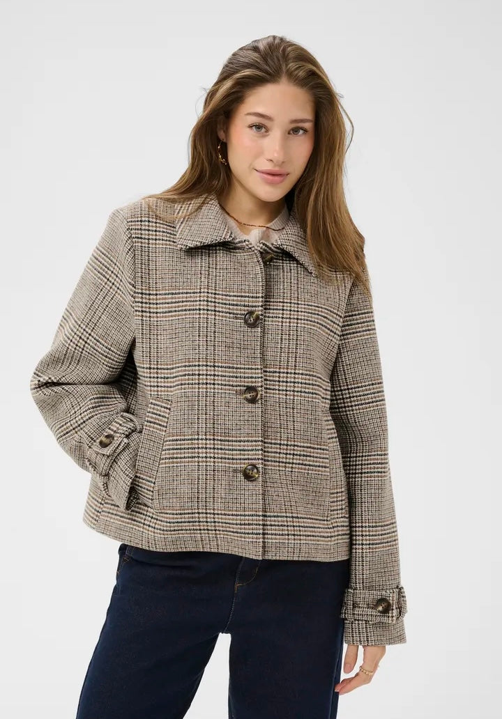 Crgeorg Short Coat Grå