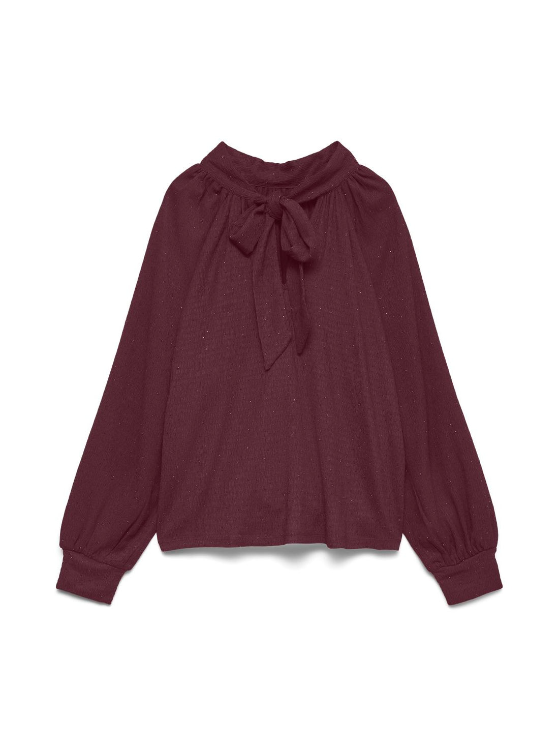 Vmnanett L/s Top Jrs Btq Burgunder
