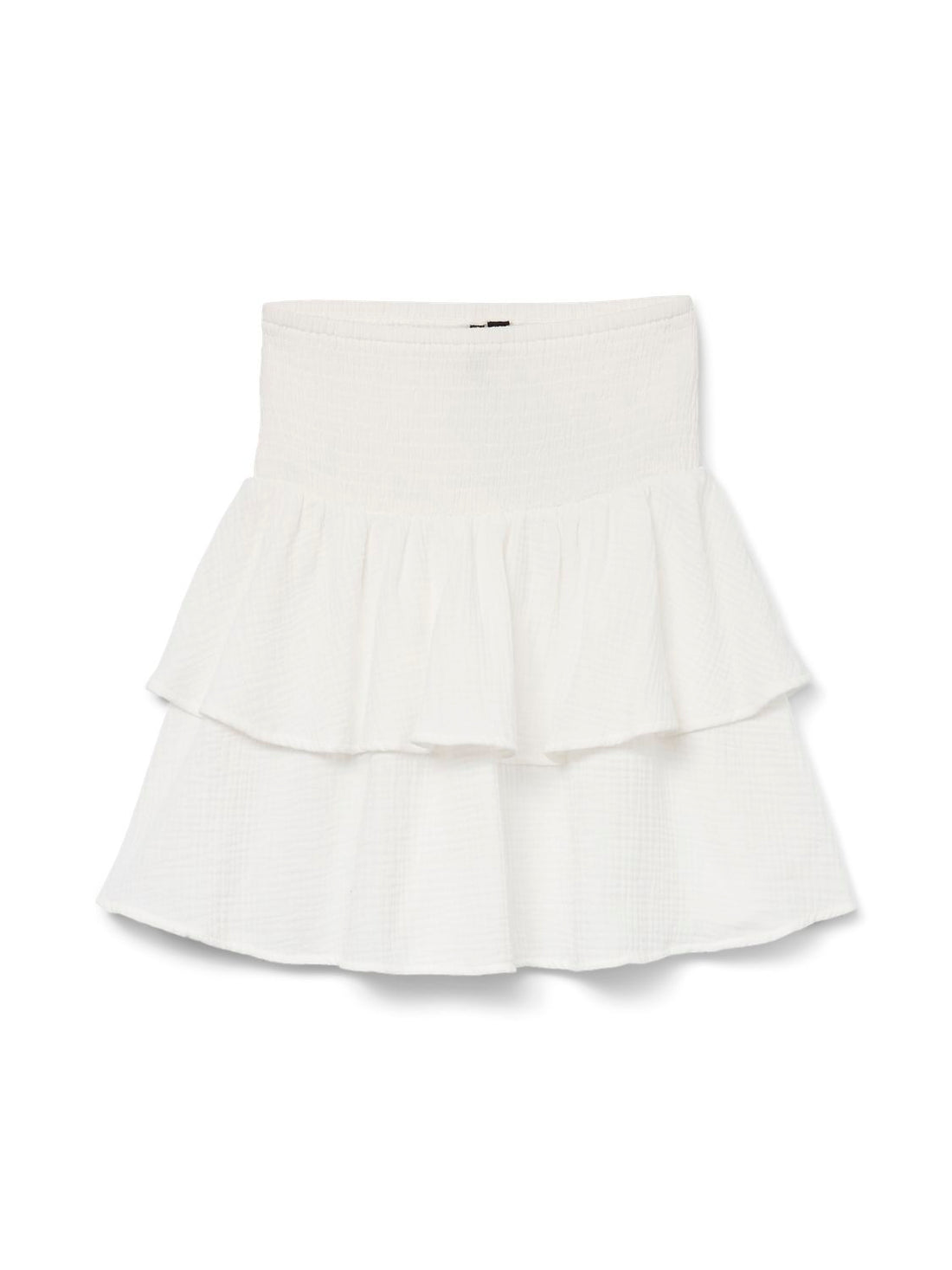 Vmnatali Hw Smock Short Skirt Wvn Noos Hvit