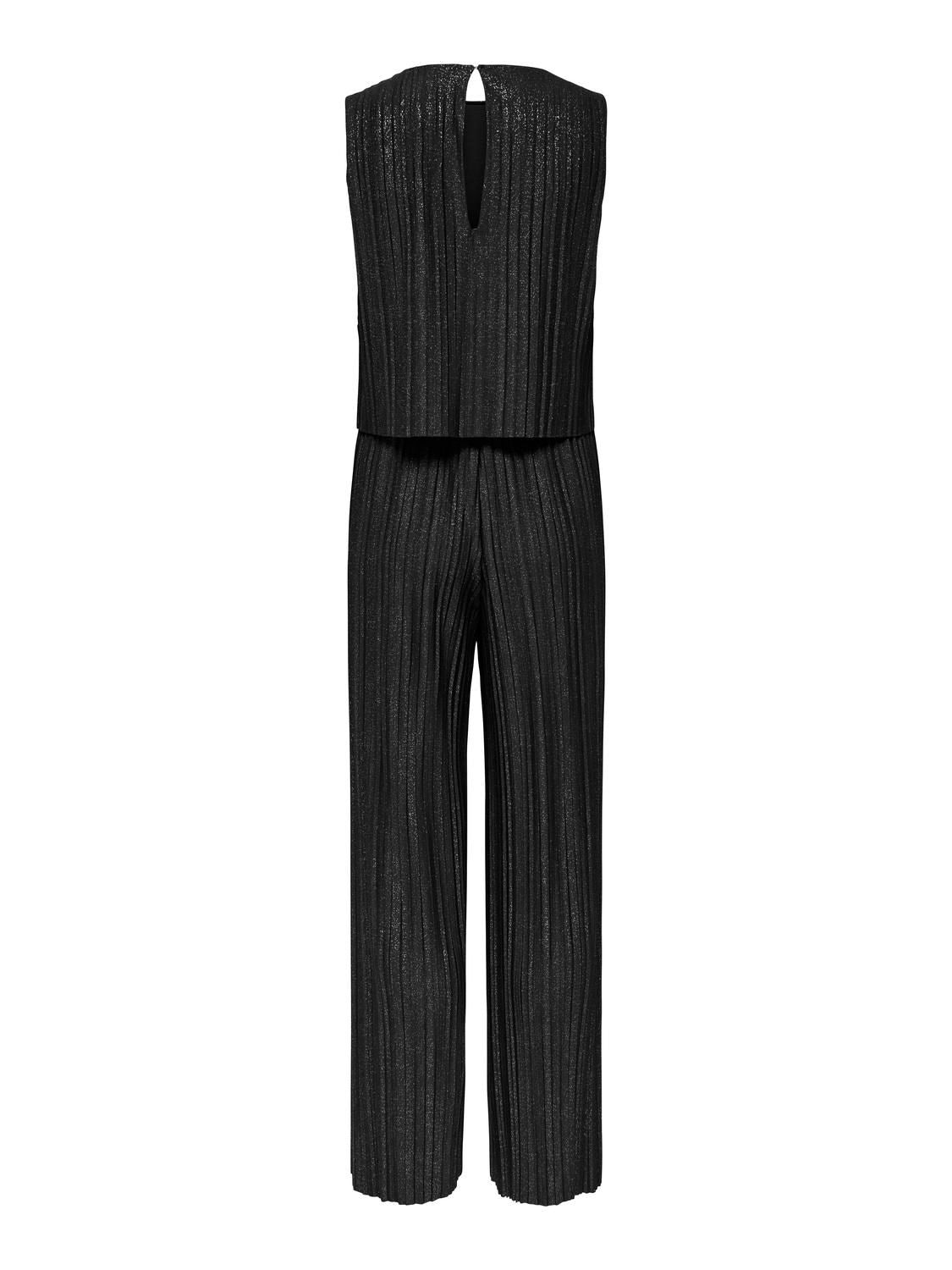 Jdylacy S/l Plisse Jumpsuit Jrs Sort