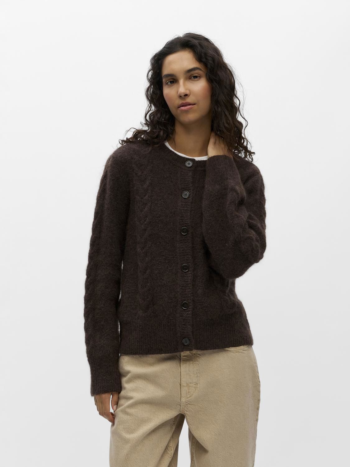 Objnete Re Knit Cardigan E Div 26 Brun