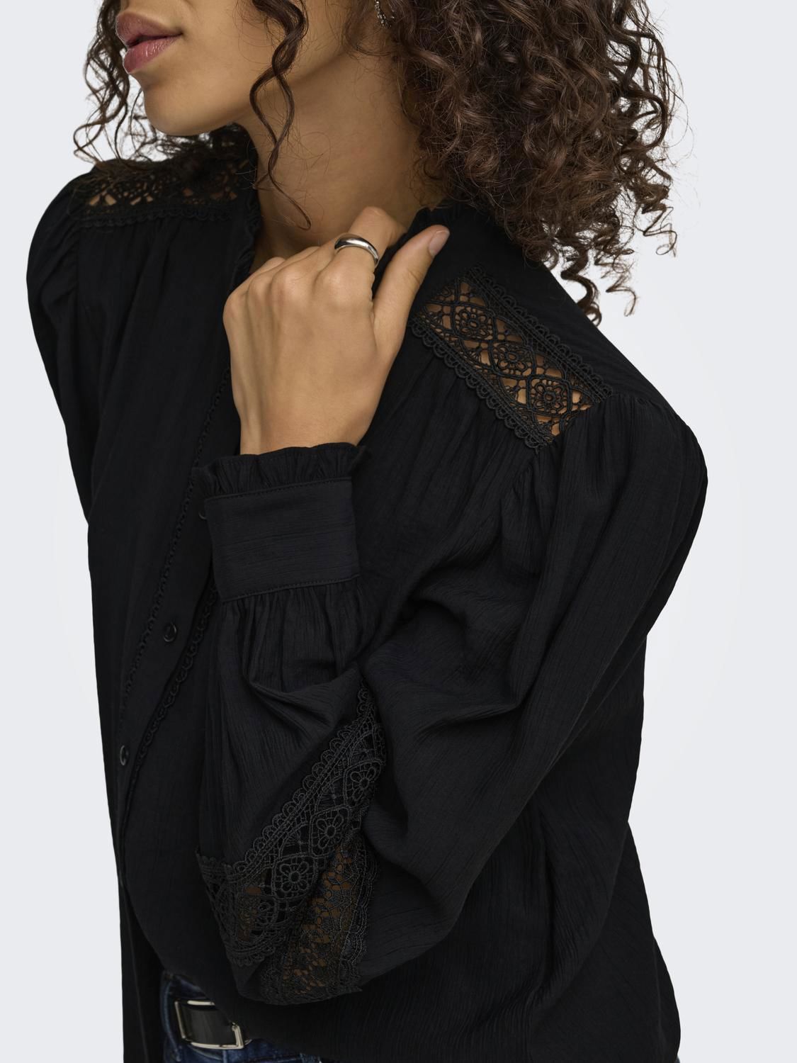 Jdykaro L/s Shirt Wvn Sort