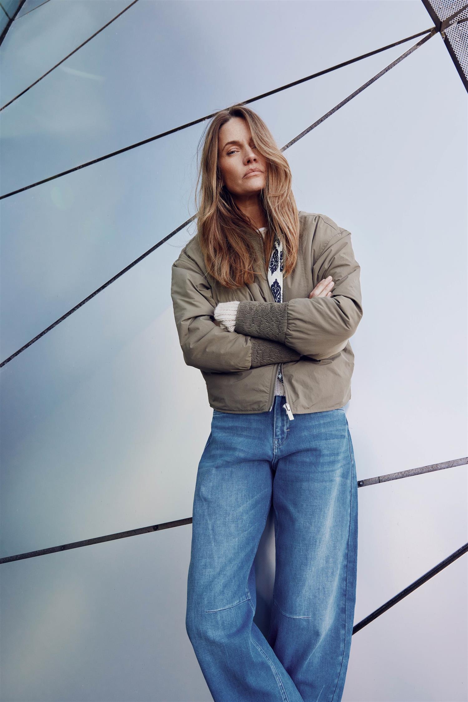 Pzanni Hw Jeans Barrel Leg Blå