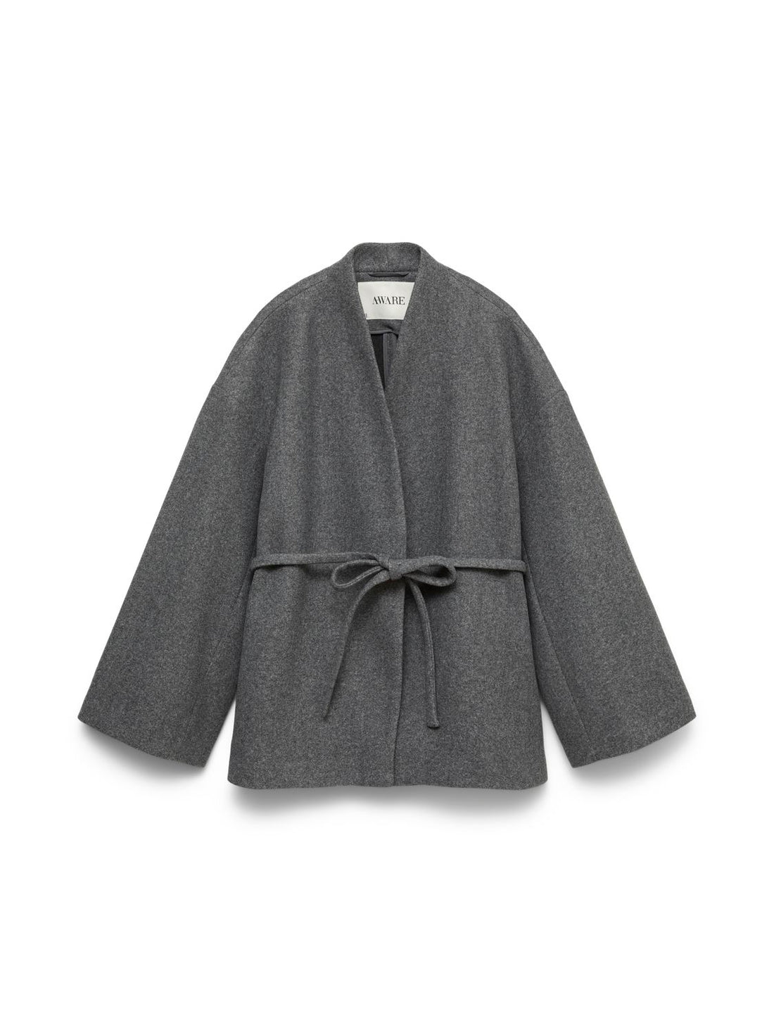 Awsijina Ls V-Neck Short Jacket Noos Grå