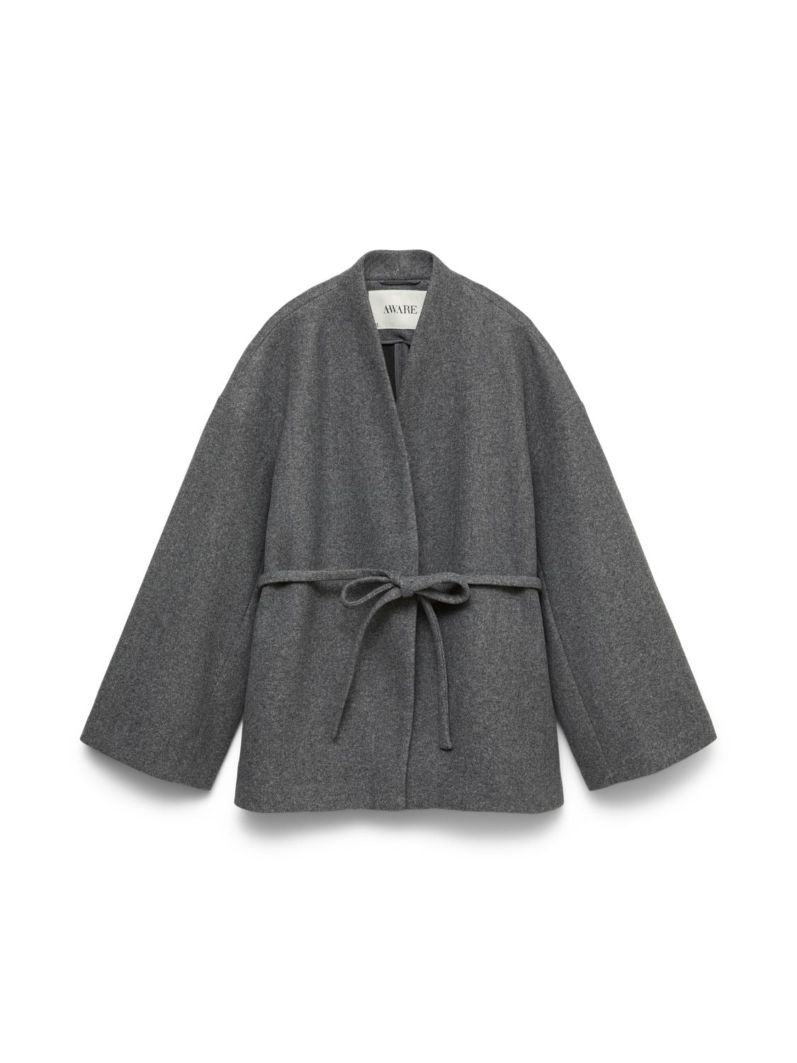 Awsijina Ls V-Neck Short Jacket Noos Grå