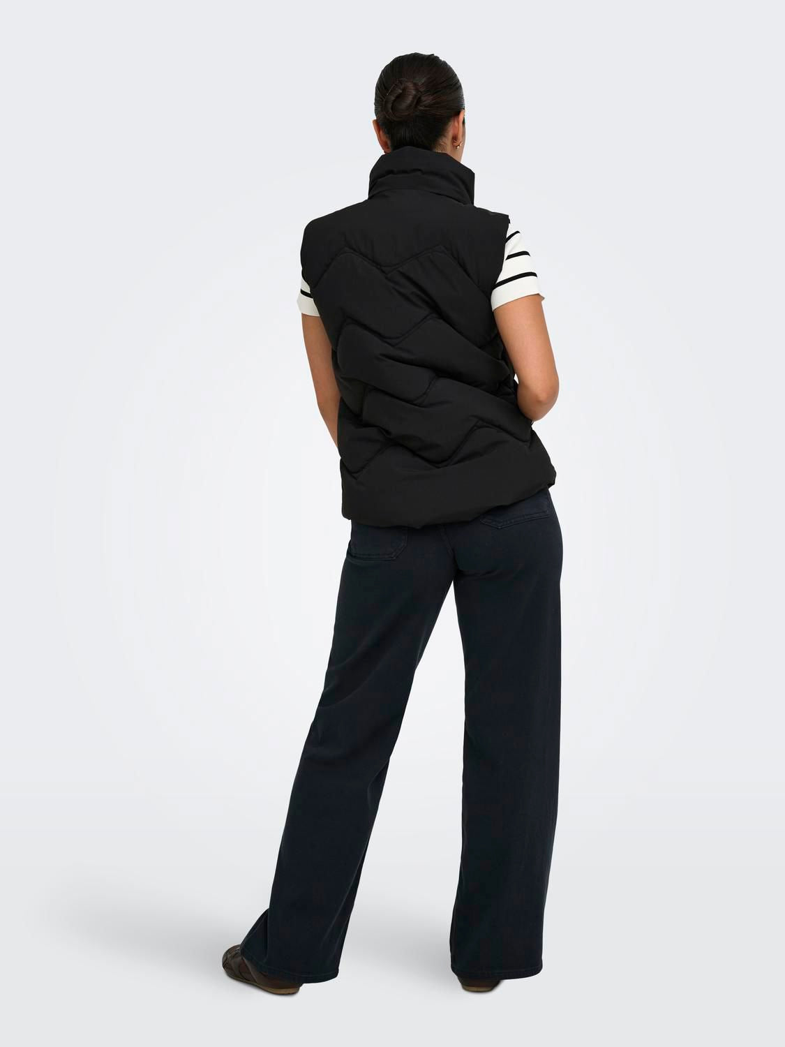 Jdypower Short Waistcoat Otw Hab Sort