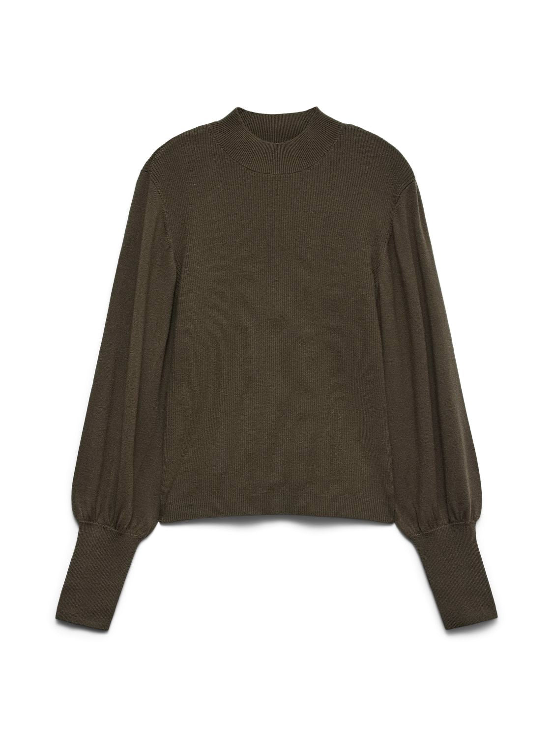 Vmhollykaris Ls Funnelneck Pullover Boo Grønn
