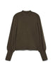 Vmhollykaris Ls Funnelneck Pullover Boo Grønn