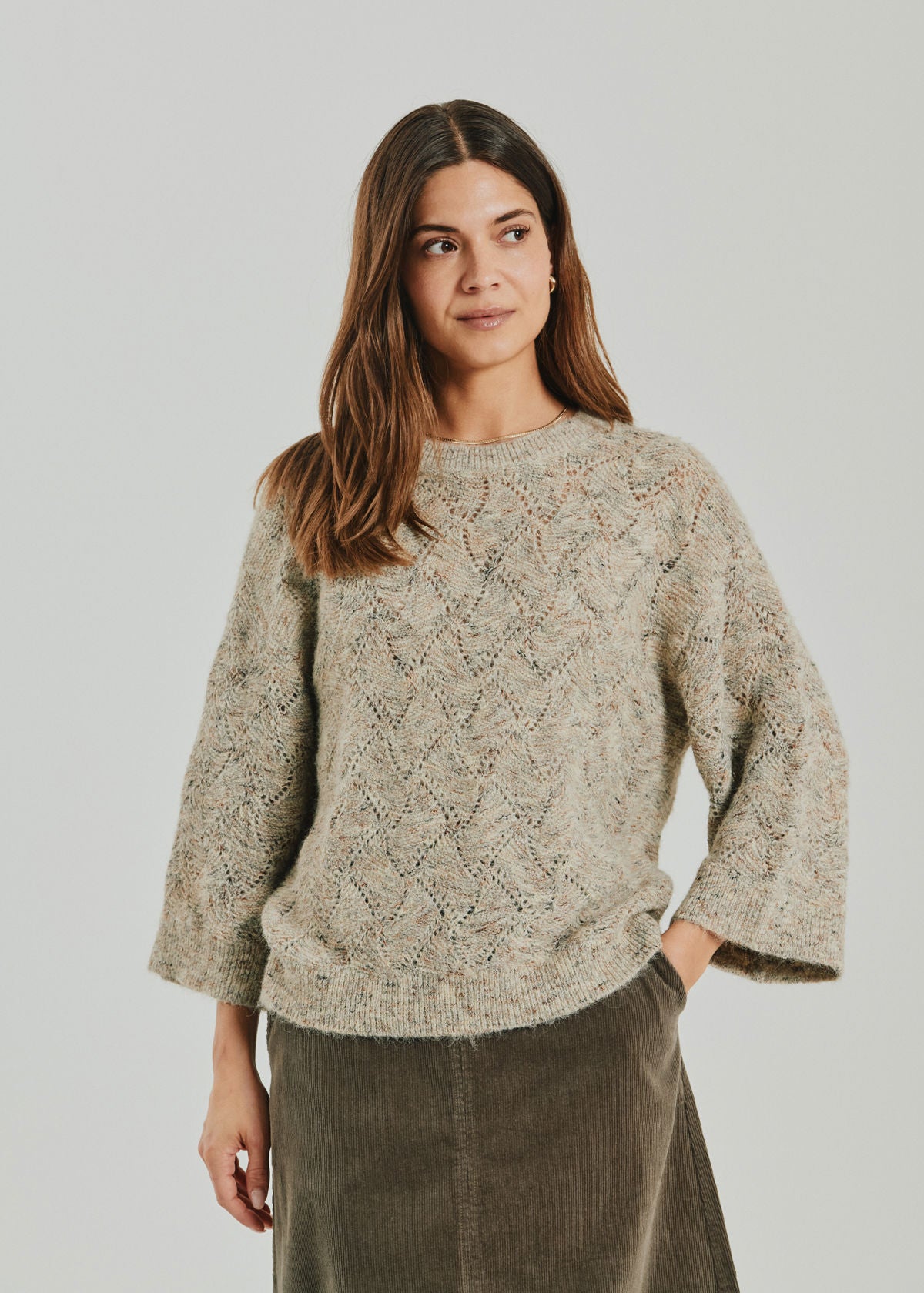 Fqestweed-Pullover Beige