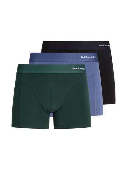 Jaccomo Solid Bamboo Trunks 3 Pack Sn Grønn