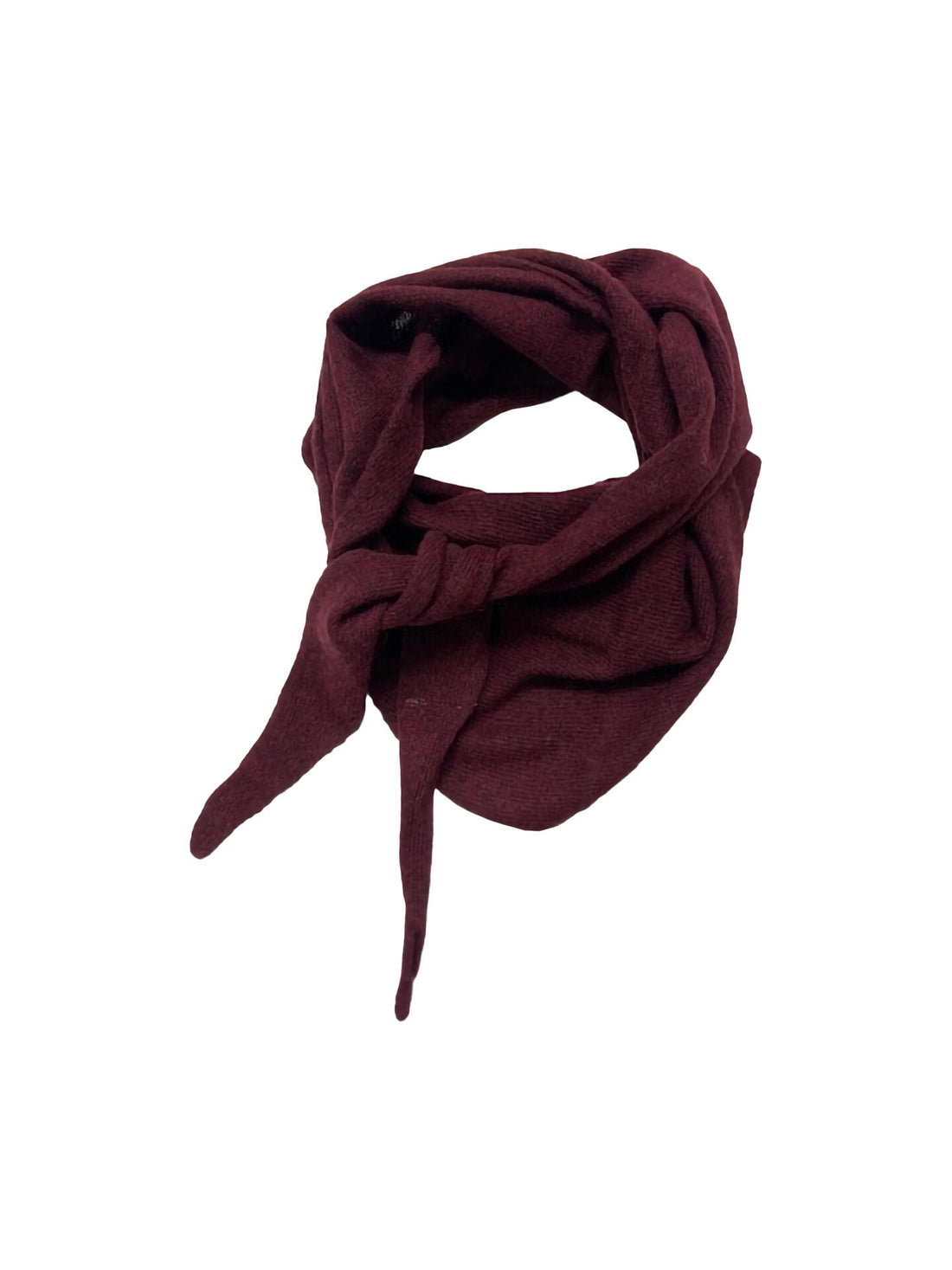 Dame sjal ensfarget triangle Vinrød