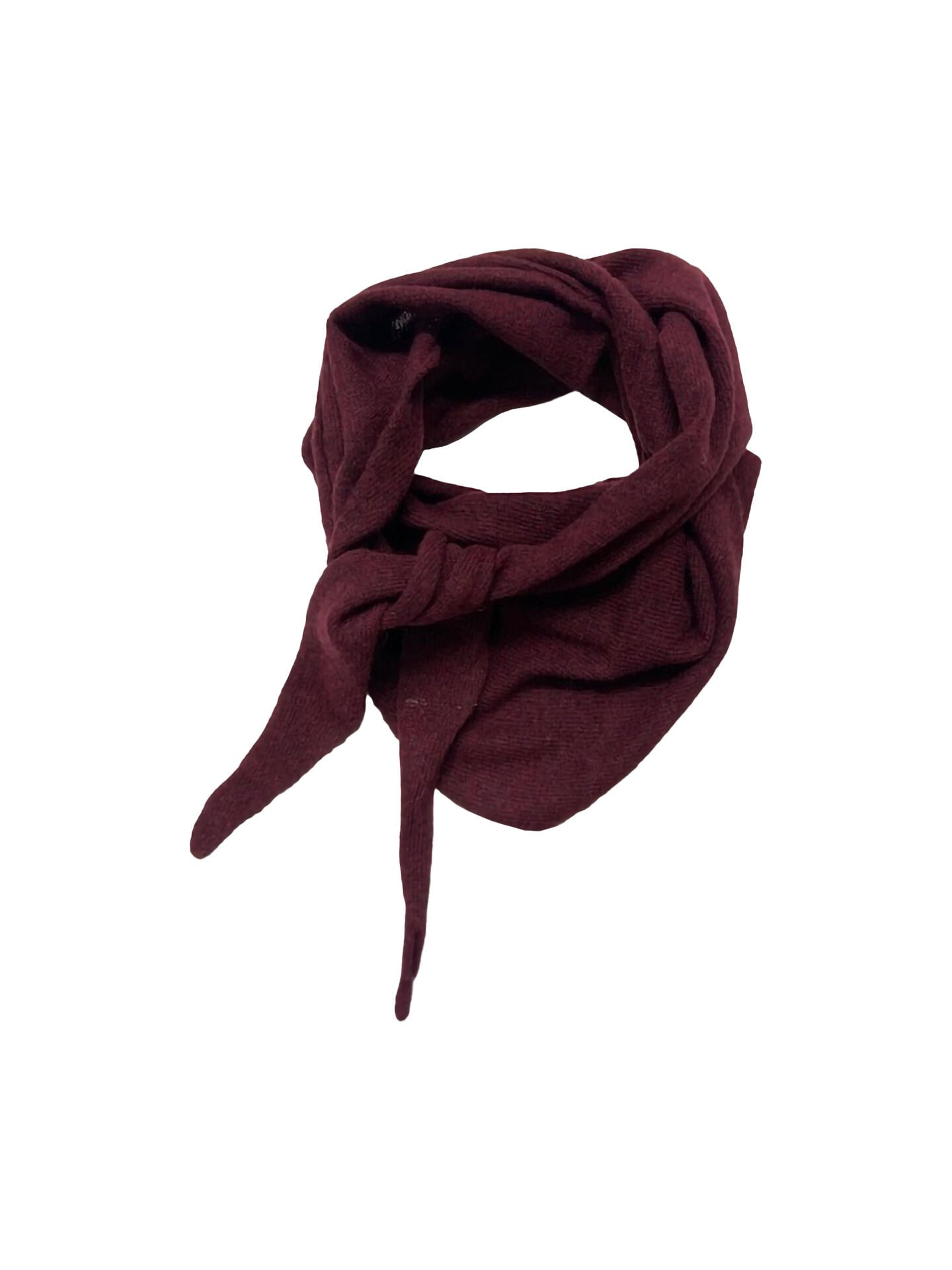 Dame sjal ensfarget triangle Vinrød