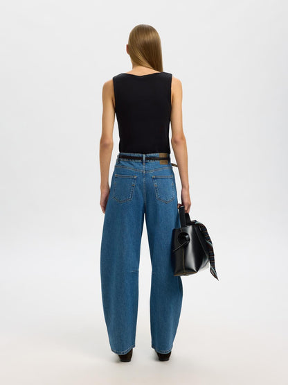 Slfmanja Sl Reversible Top Noos Svart