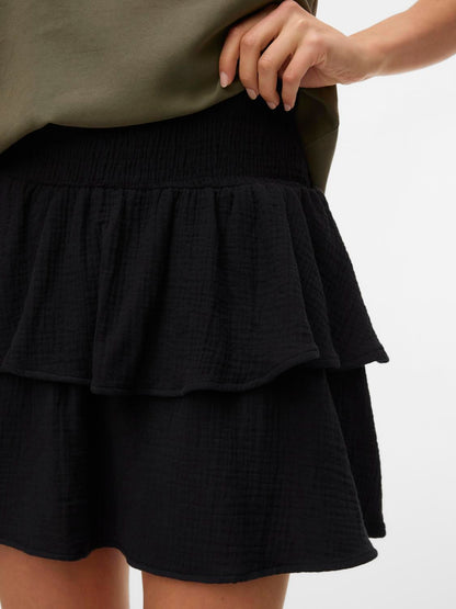 Vmnatali Hw Smock Short Skirt Wvn Noos Sort