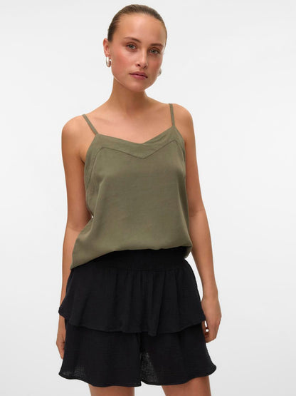 Vmnatali Hw Smock Short Skirt Wvn Noos Sort