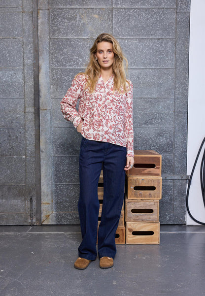 Pzabrina Blouse Rød