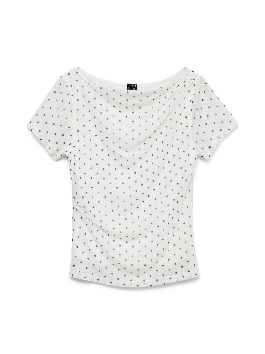 Vmlouisa Ss Detail Mesh Top Jrs Exp Sb2 Hvit