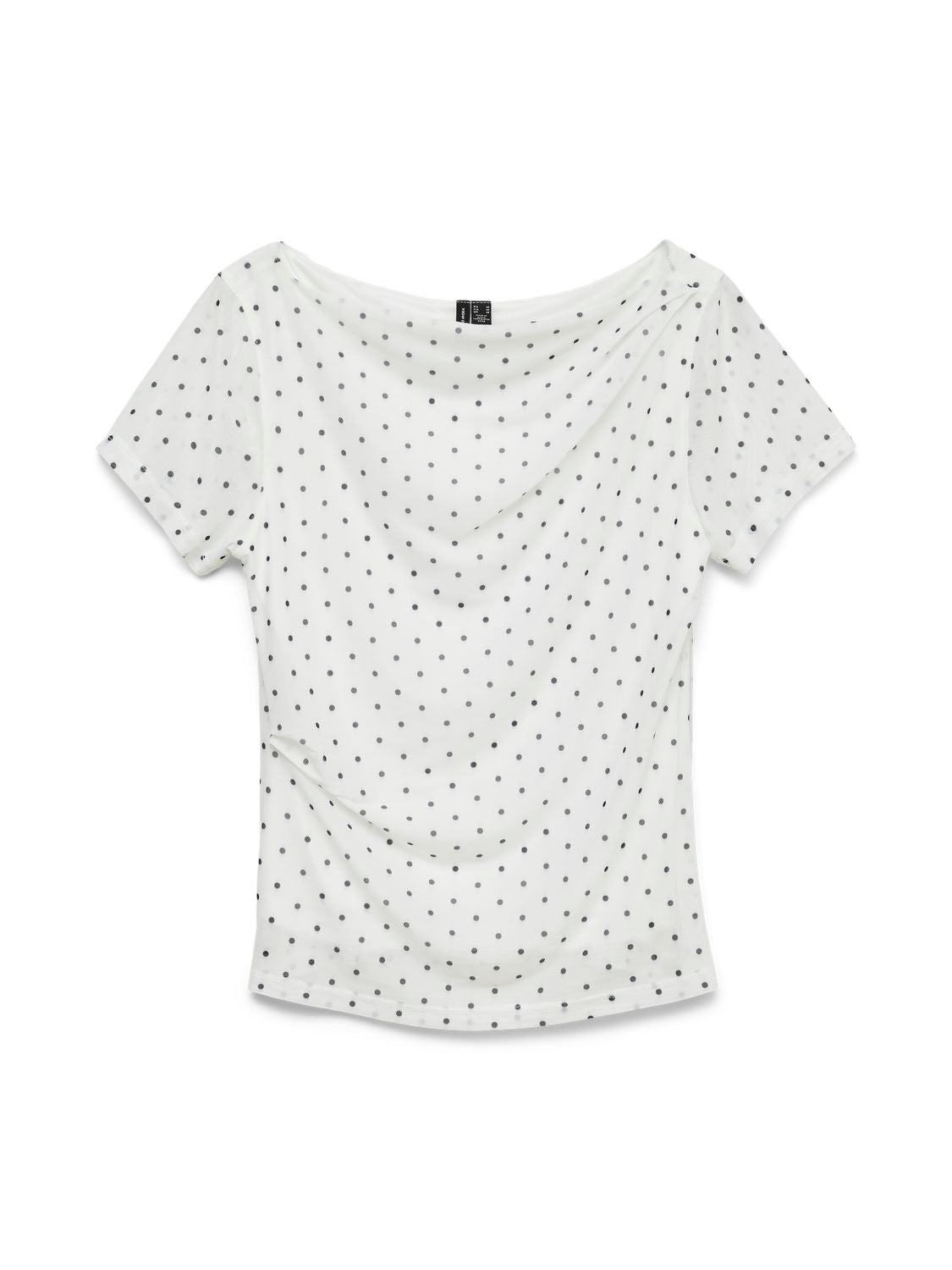 Vmlouisa Ss Detail Mesh Top Jrs Exp Sb2 Hvit