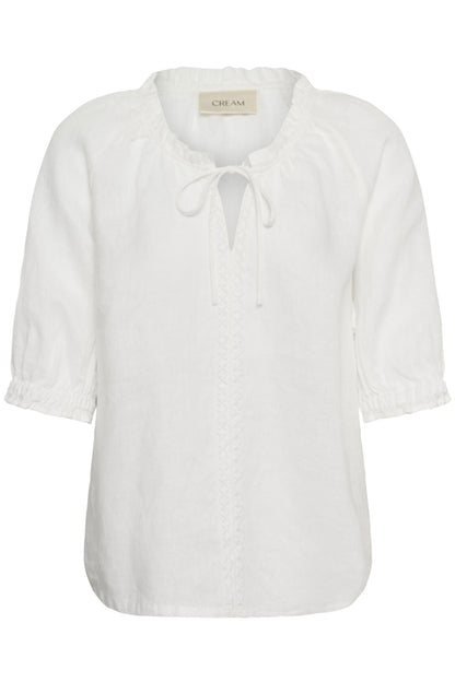 Crbellis Lace Blouse Hvit