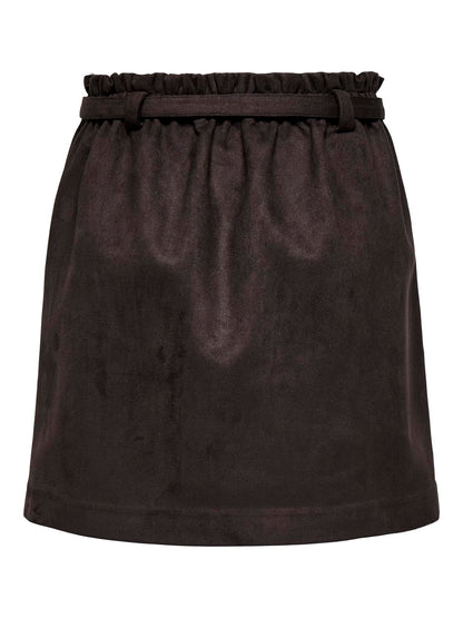 Onldiane Heidi Life Faux Suede Skirt Otw Brun