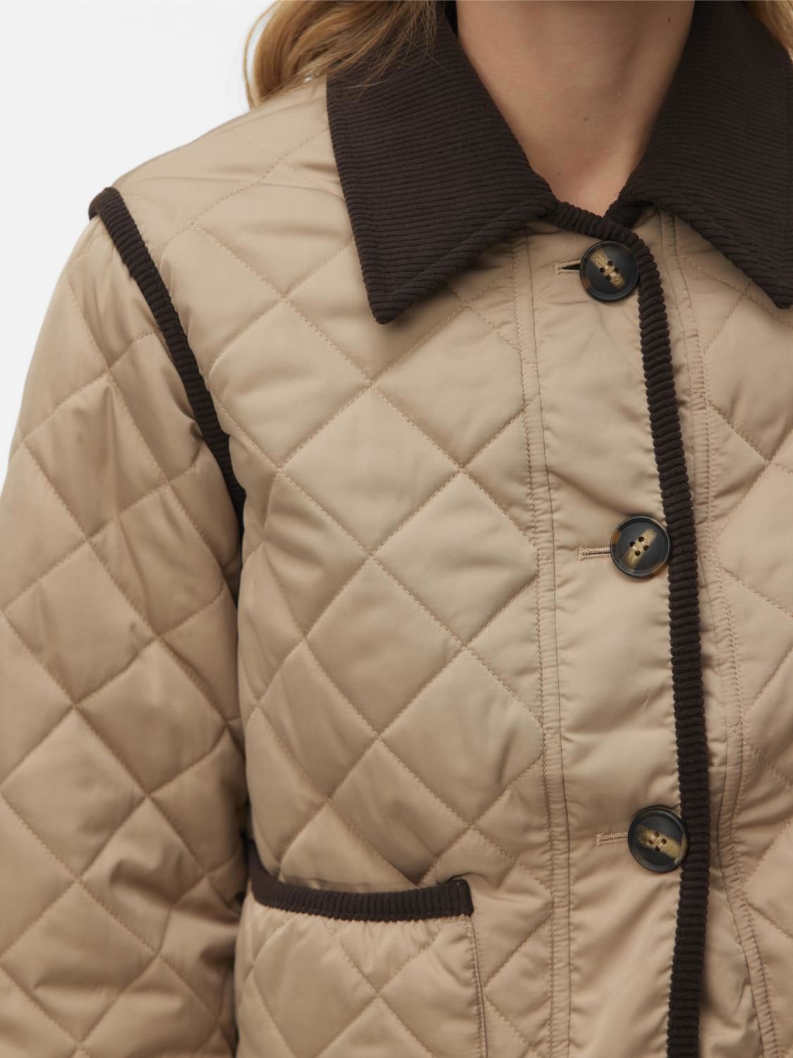 Vmemily Short Jacket Boo Beige
