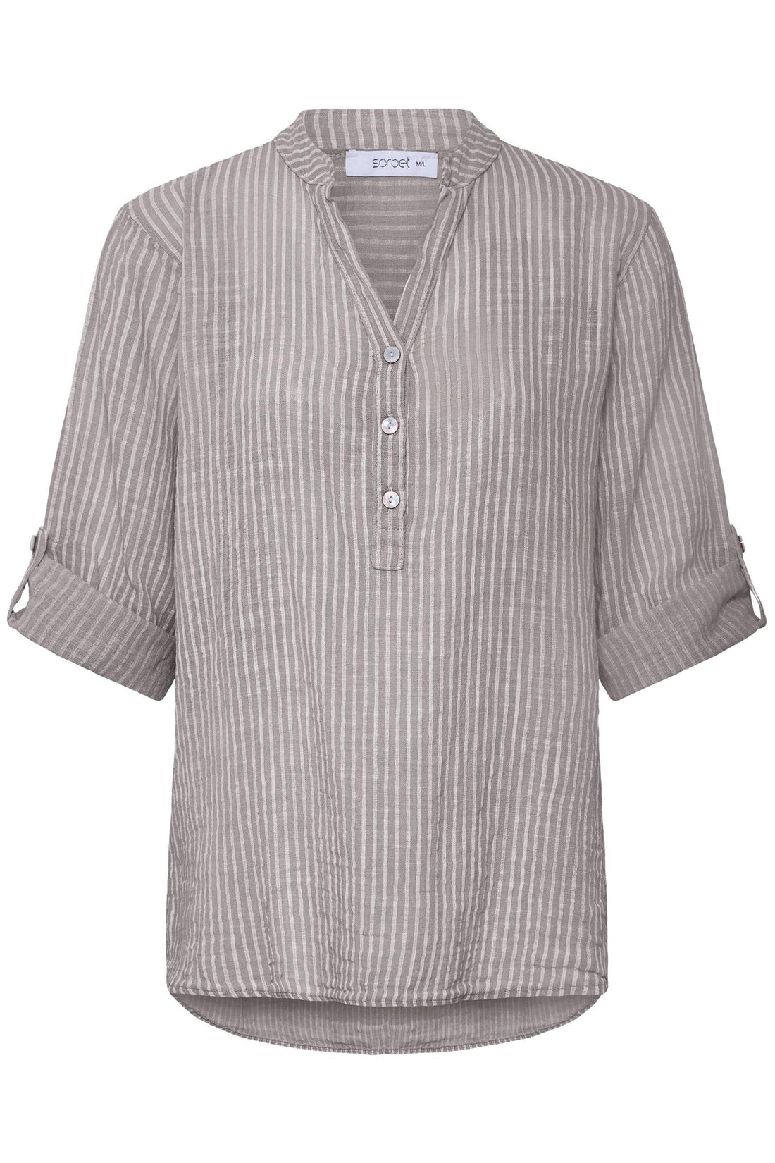 Sbxalexa Stripe Blouse Grå