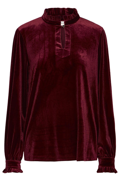 Pzbarbara Ls Blouse Fig