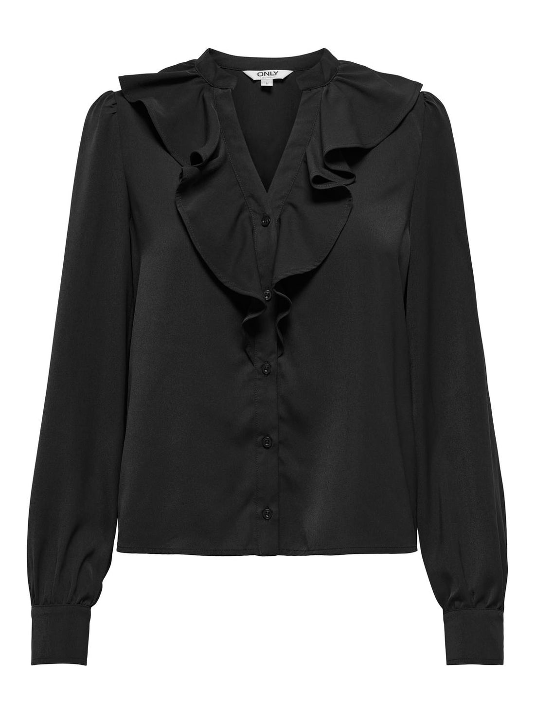 Onlthalia Life Ls V-Neck Frill Top Wvn Sort