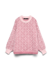 Vminga Ls O-Neck Oversized Pullover Exp Rosa