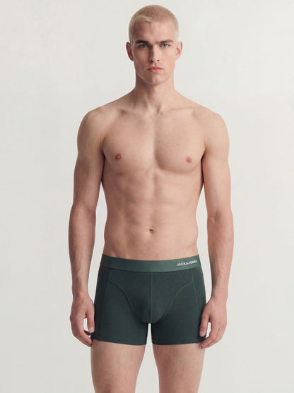 Jaccomo Solid Bamboo Trunks 3 Pack Sn Grønn