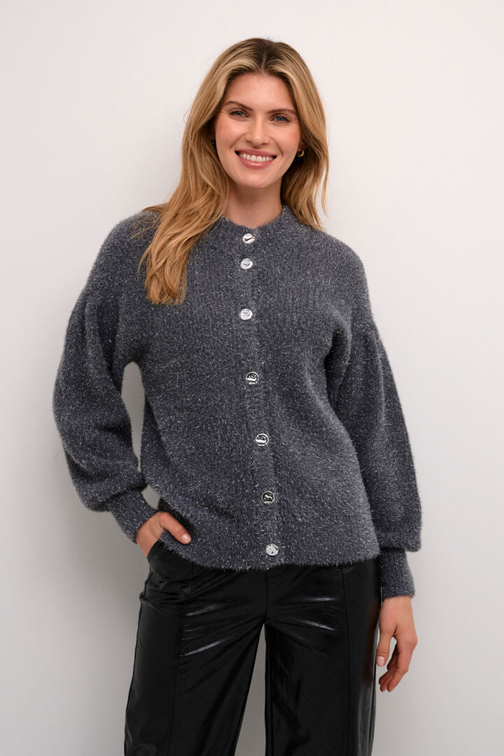 CRSNOWY KNIT CARDIGAN Mørkegrå