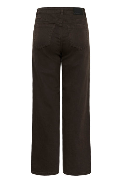 Kabrook Hw Reg Fit Jeans Brun