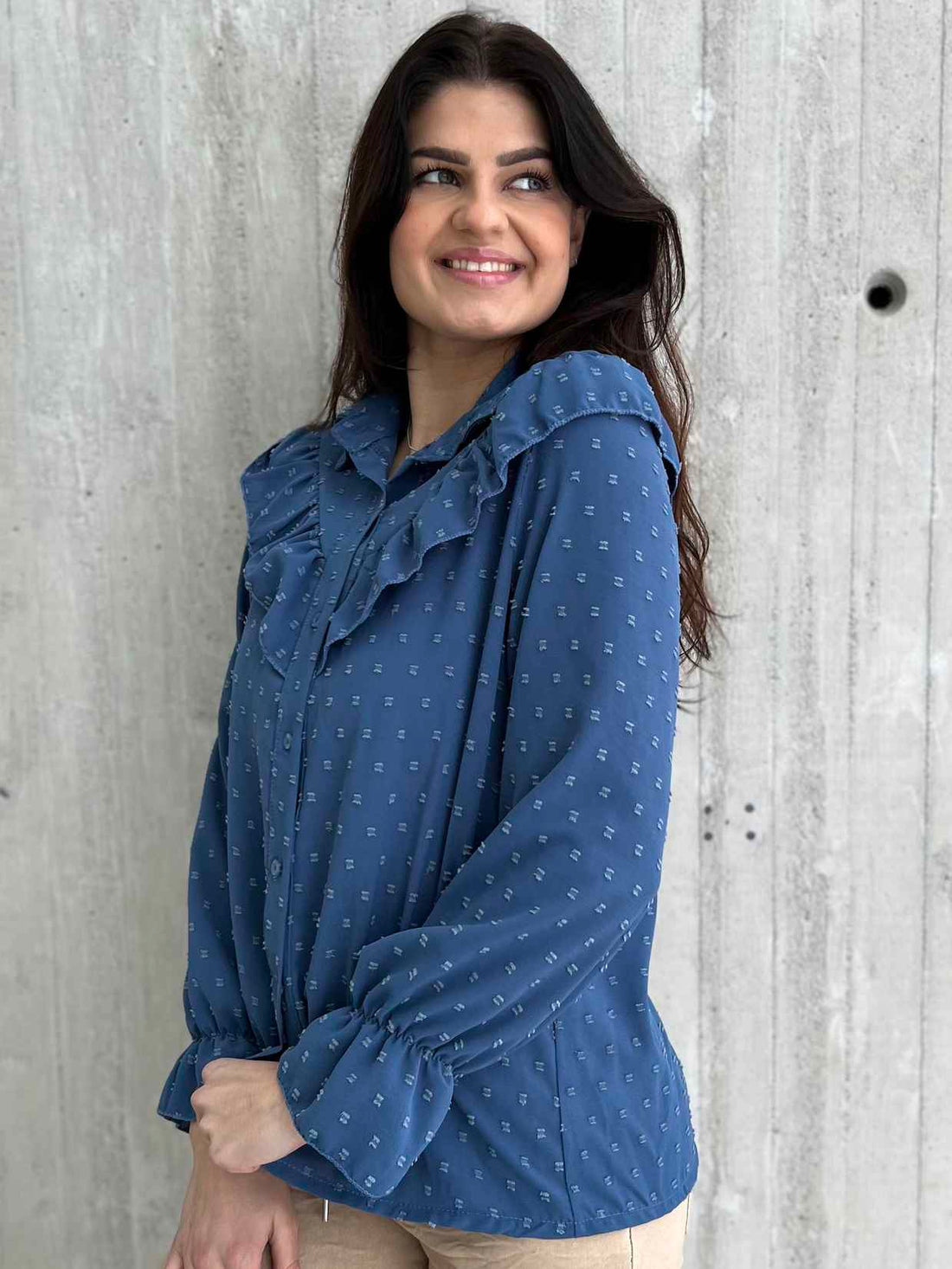 Daisy bluse Jeansblå