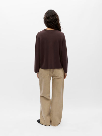Objreynard O-Neck Pullover Noos Brun