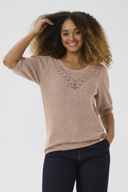 Crdela Short Sleeve Pullover Fossil Melange