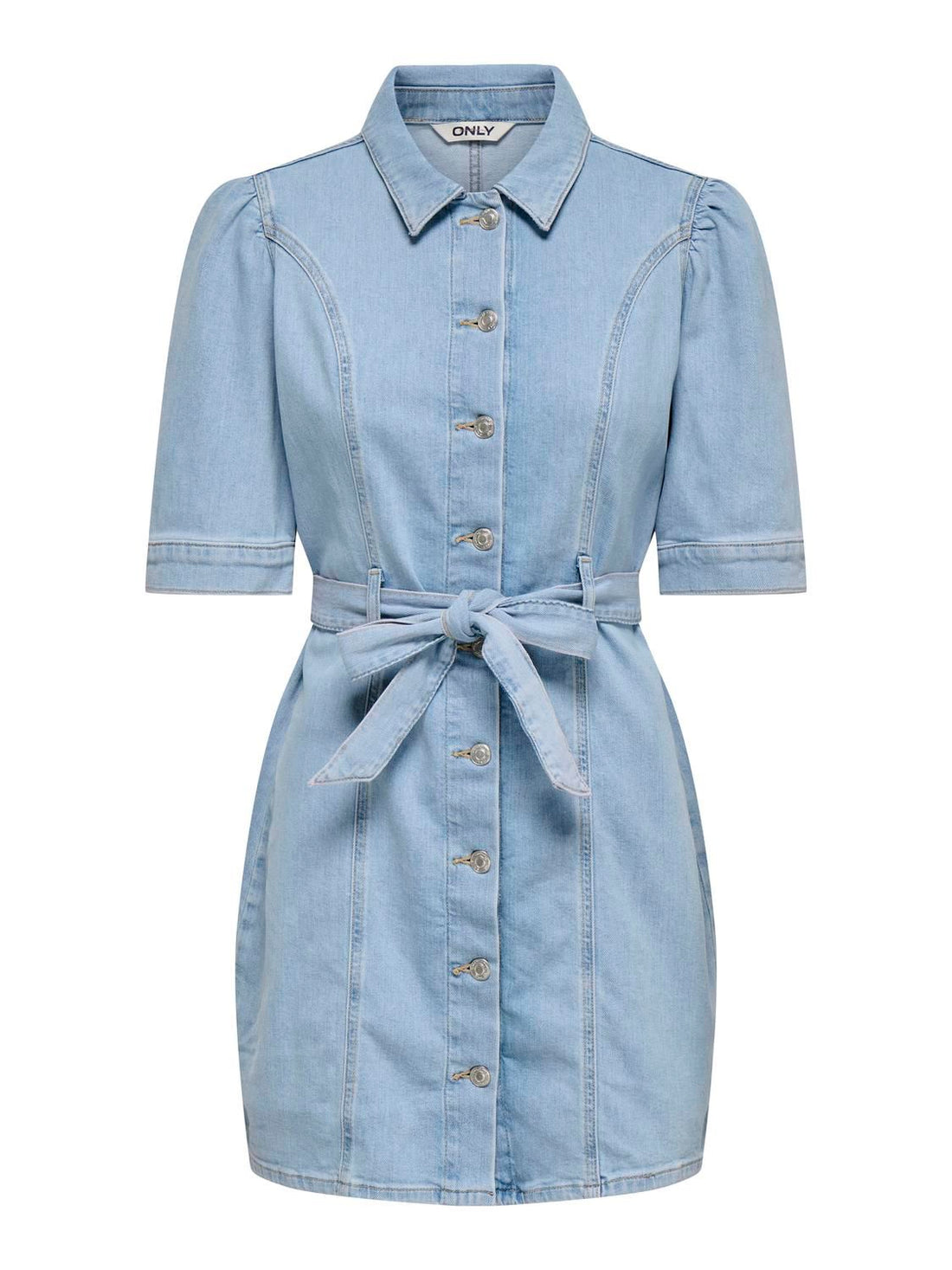 Onlvibbe Ss Belt Dnm Dress Akm Blå