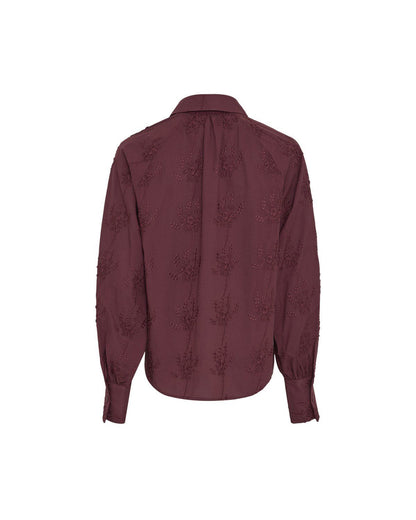 Rauscamilla Top Emb Burgunder