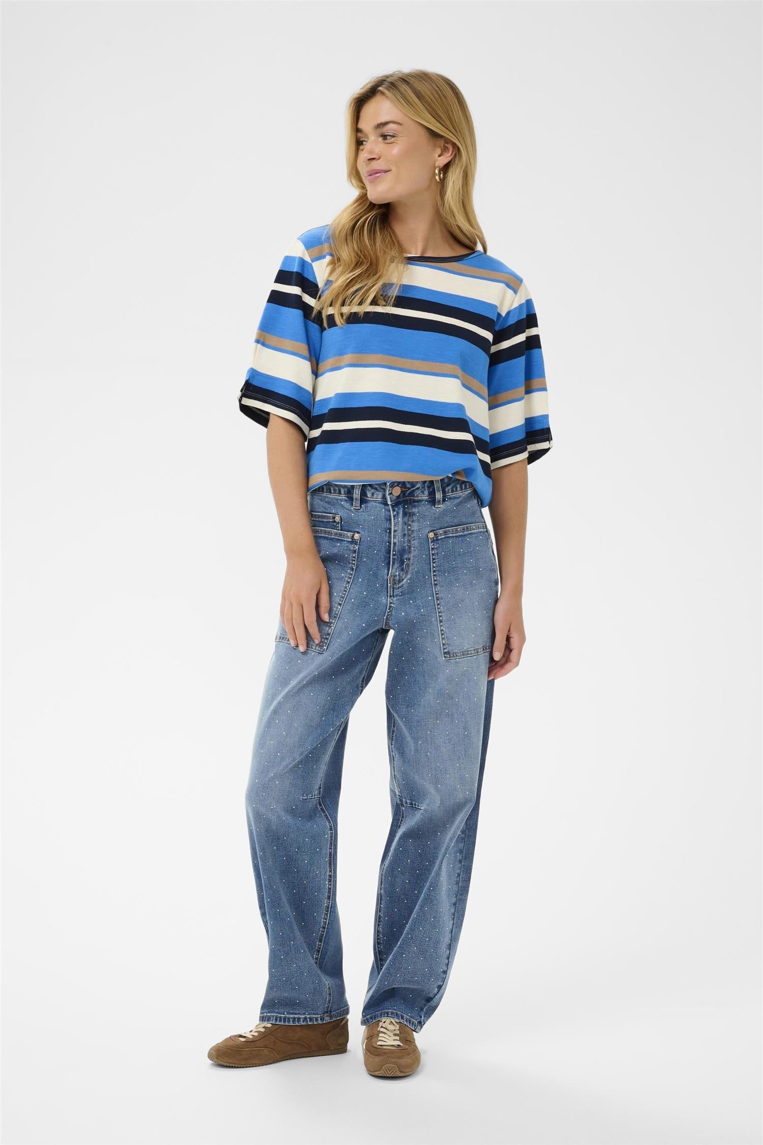 Crsvea Ankl Jeans - Relaxed Fit Blå
