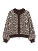 Vminga Ls O-Neck Zip Cardigan Lcs Brun