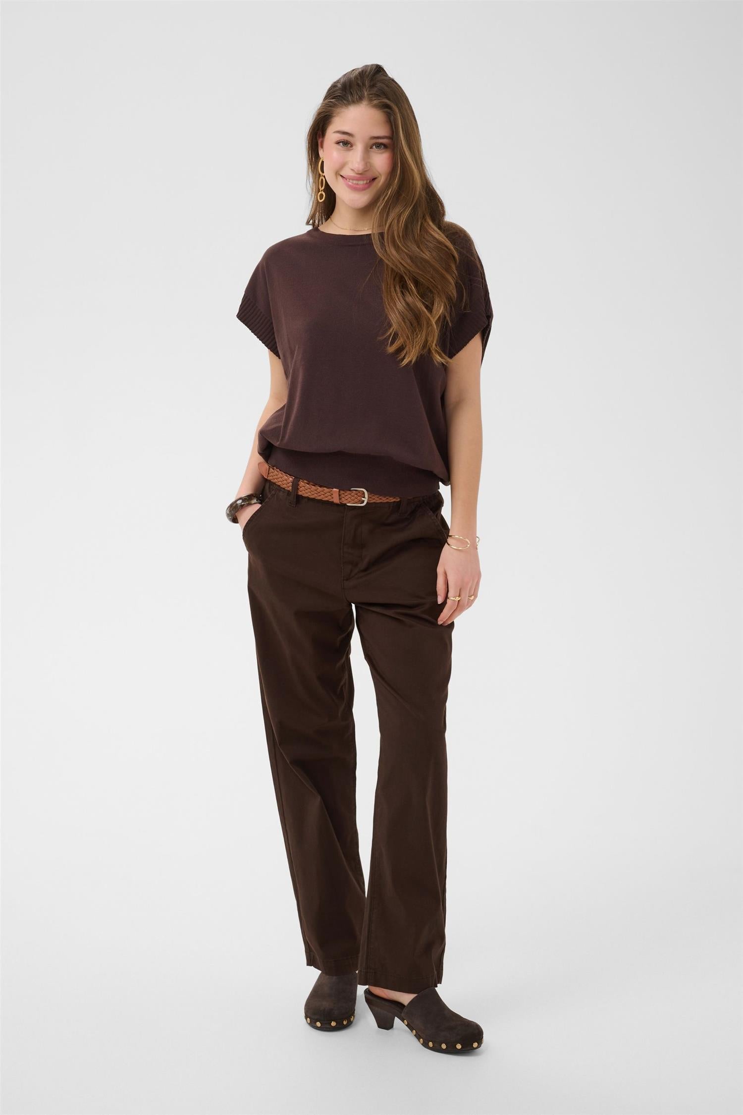 Crlorraine Belt Pant Brun