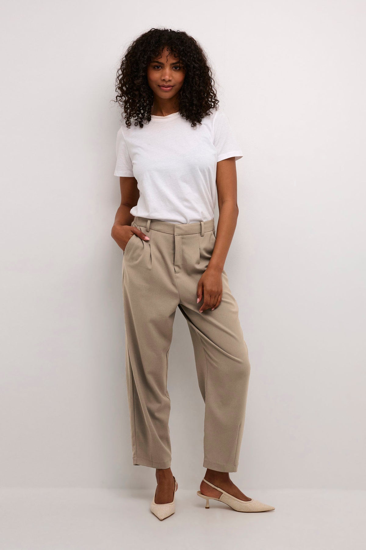 Kamerle Pants Cropped Brun