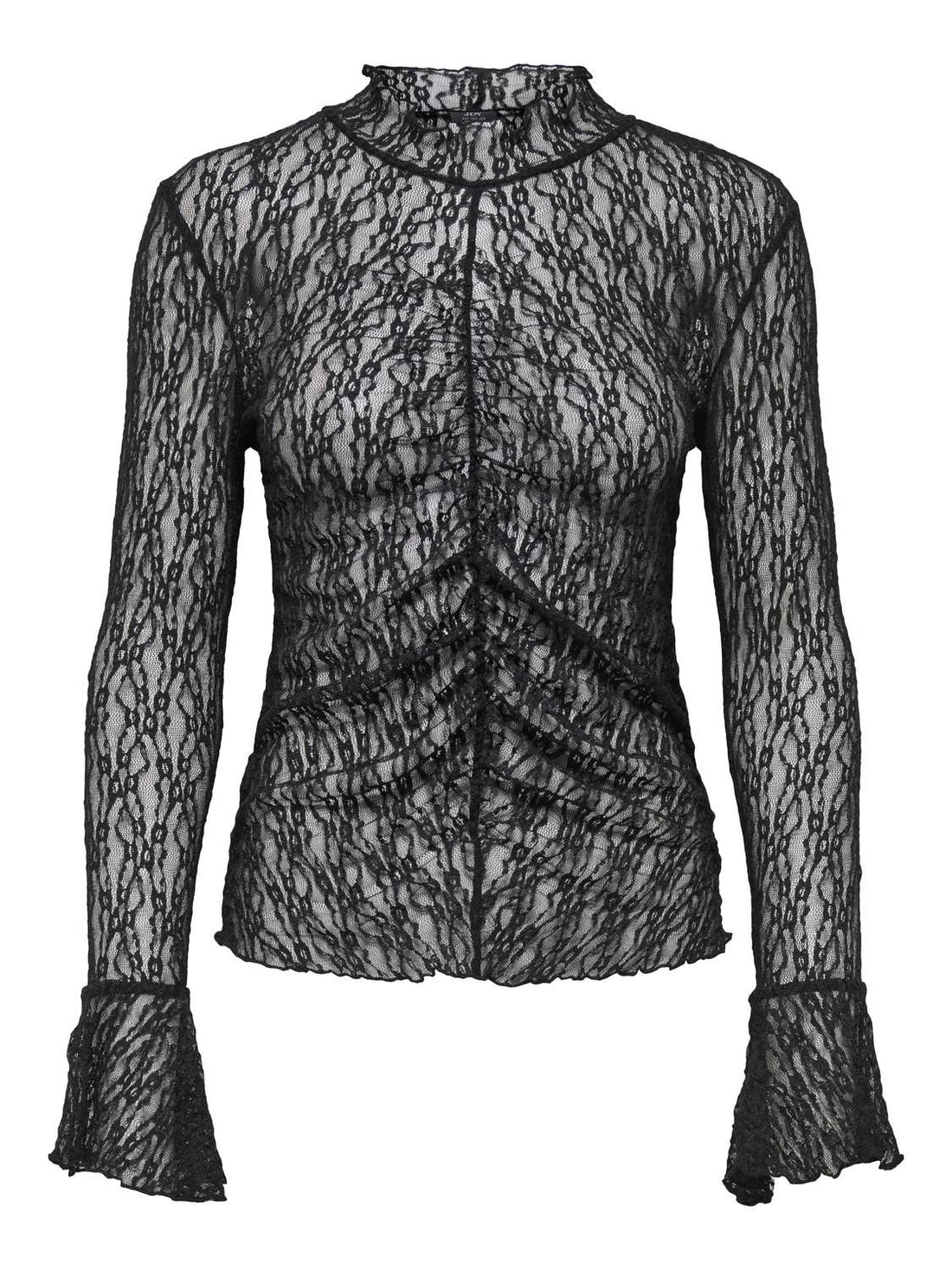 Jdylala L/s High Neck Lace Top Jrs Sort