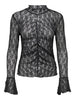 Jdylala L/s High Neck Lace Top Jrs Sort