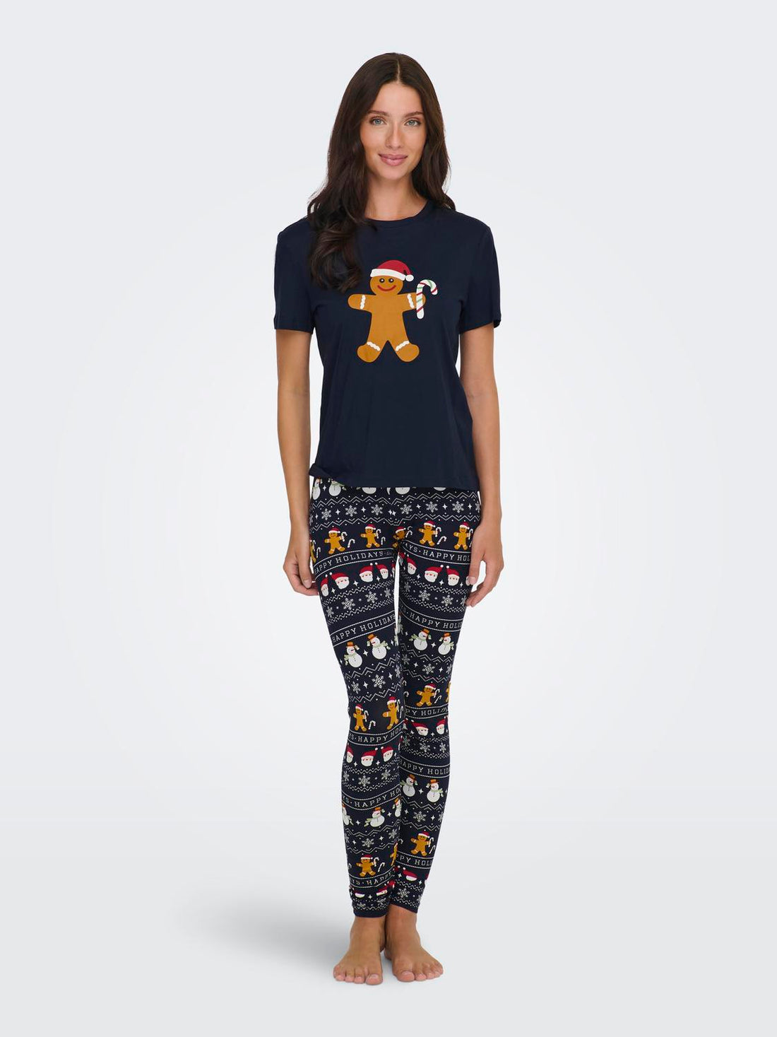 Onlxmas Elfi Life Top/leggings Set Csjrs Mørkeblå