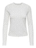 Onlnina L/s Aop Top Jrs Hvit