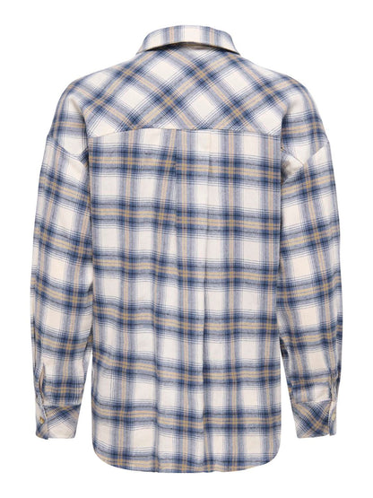 Jdymauve L/s Check Loose Shirt Wvn Hvit
